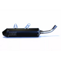 HGS Round Black Carbon Silencer – KTM SX250 & Husqvarna TC250 (2023–2026)