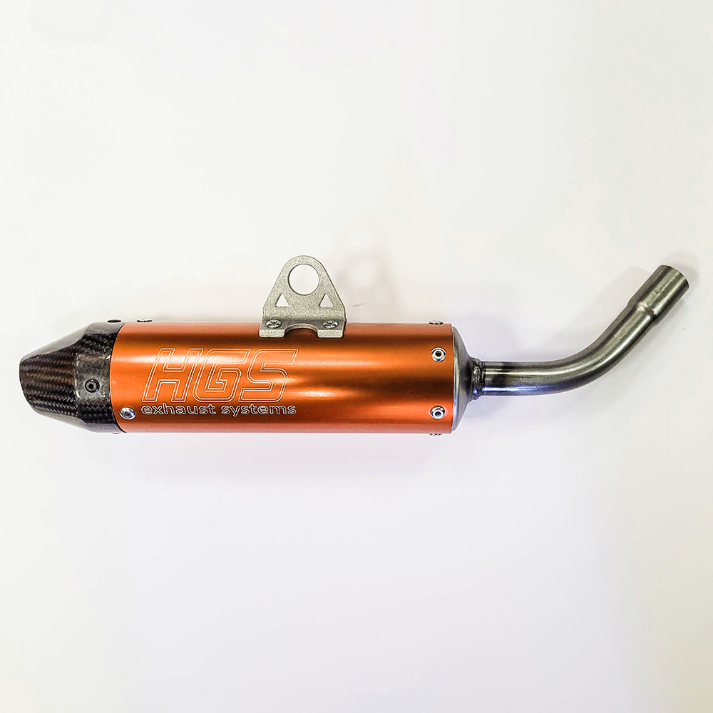 HGS Silencer Orange/Carbon - KTM HUSQVARNA SX125/150/TC125 (2023-2026)