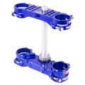XTRIG ROCS Tech Triple Clamp Blue – Husqvarna TE/FE (2015–2023) & TC/FC (2014–2022) – OS 22mm