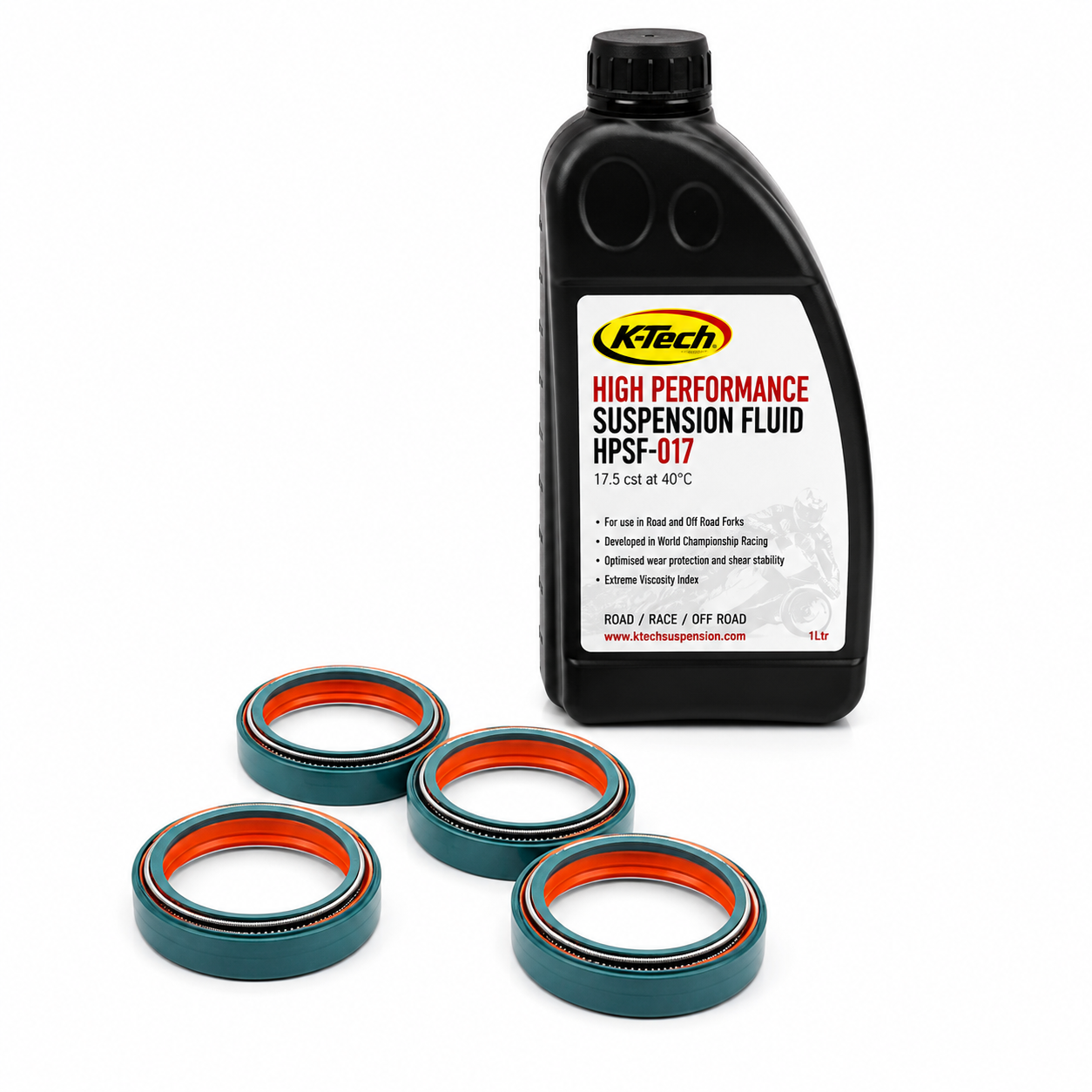 KTM SX / SX-F / EXC / EXC-F Fork Service Kit – SKF Seals & 1L K-Tech 5W Fork Oil