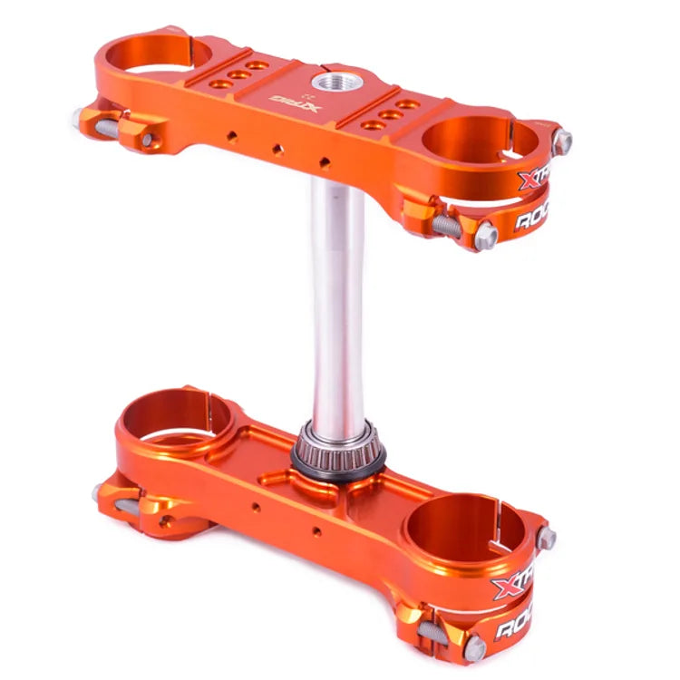 XTRIG ROCS Tech Triple Clamp Orange – KTM SX, SX-F, EXC & EXC-F (2023–2026) – OS 22mm