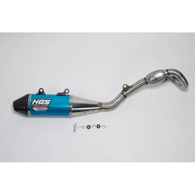 Full HGS Exhaust System Carbon/Blue - KTM SXF250 2023-2026
