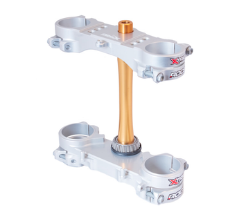 XTRIG ROCS Tech Triple Clamps (Silver) - KAWASAKI KXF250 21-26/KXF450 19-26