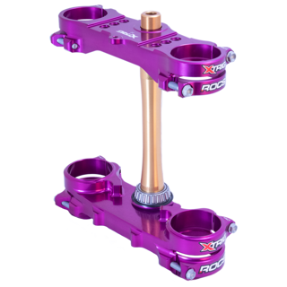 XTRIG ROCS Tech Triple Clamps (Purple) - Yamaha YZ250F/YZ450F 24-26