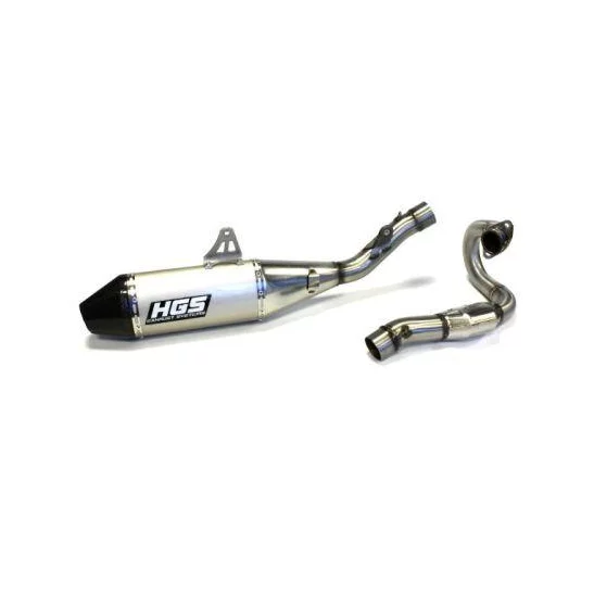 Full HGS Exhaust System Alloy/Carbon - HONDA CRF450 2021-2026