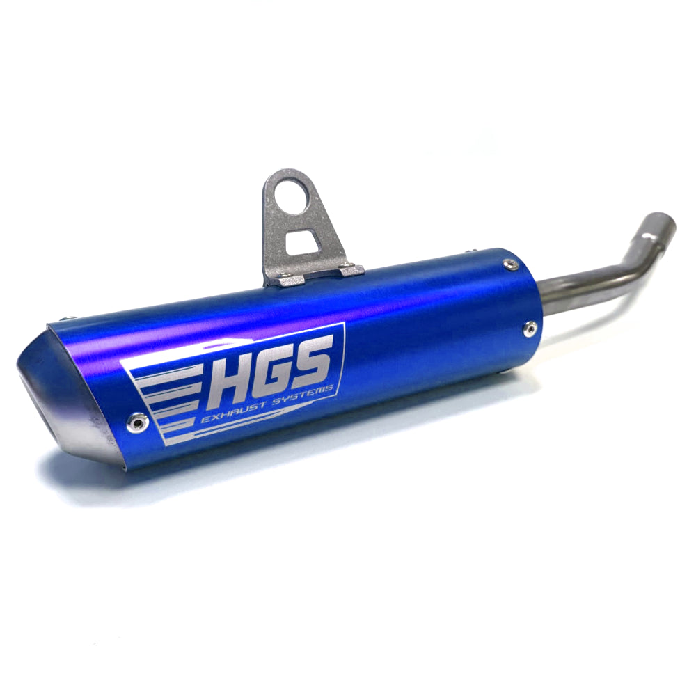 HGS Silencer Blue/Steel - KTM HUSQVARNA GASGAS SX85/TC85/MC85 (2025-2026)