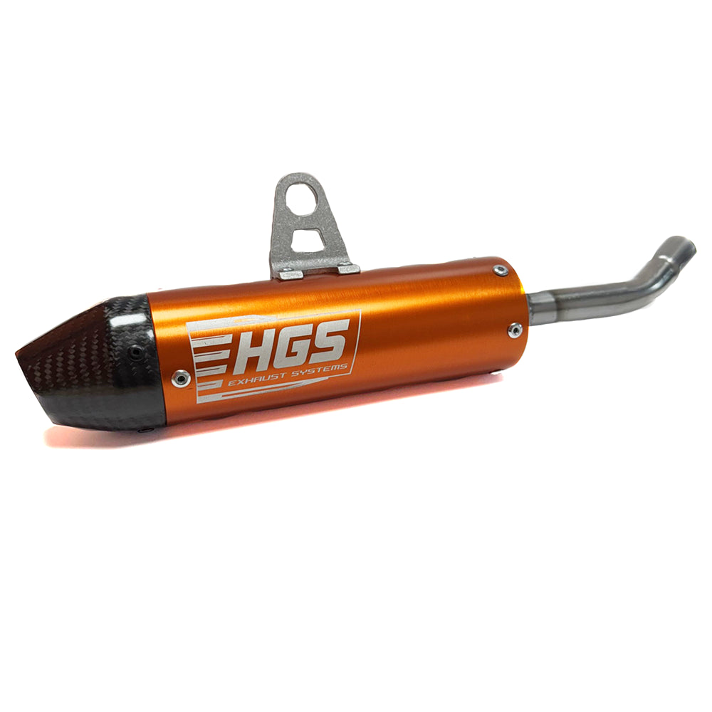 HGS Silencer Orance/Carbon - KTM HUSQVARNA GASGAS SX85/TC85/MC85 (2025-2026)