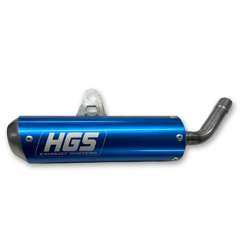 HGS Silencer Blue/Steel - KTM HUSQVARNA GASGAS SX65/TC65/MC65 2024-2026)